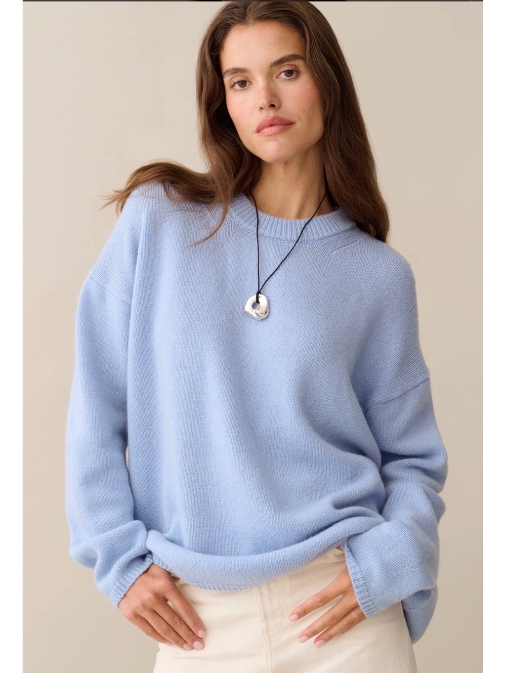 NWT CAARA by Few Moda Nancy Merino Wool Sweater Size XS Light Blue